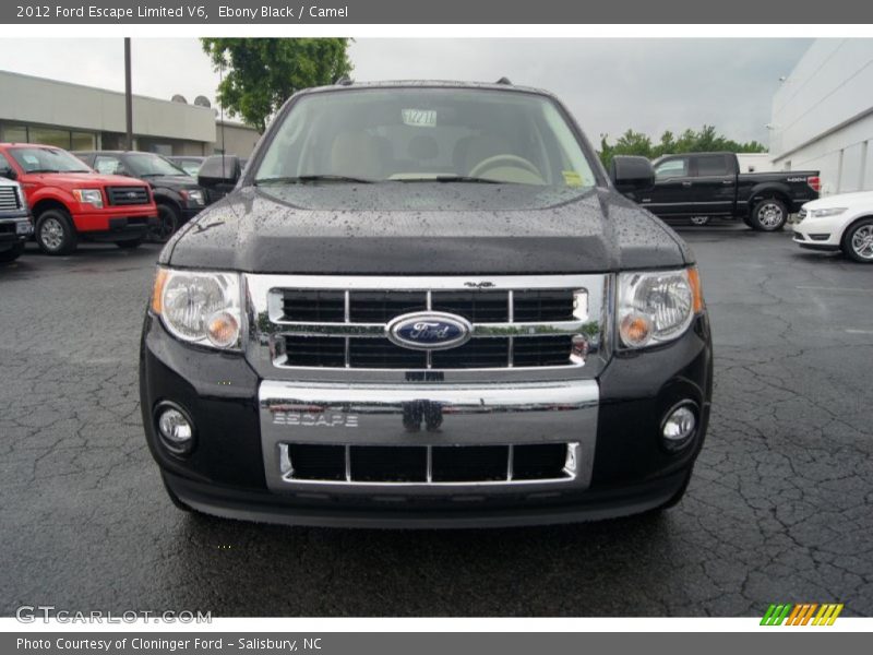 Ebony Black / Camel 2012 Ford Escape Limited V6