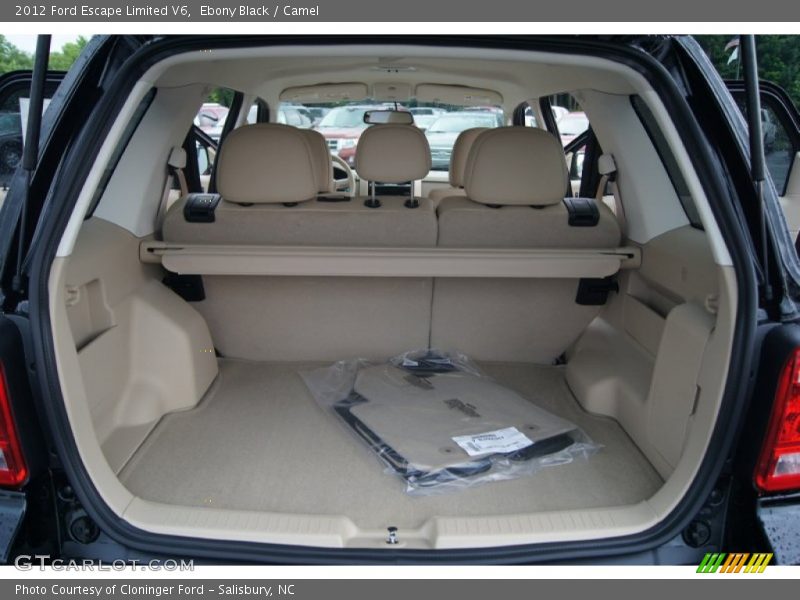 Ebony Black / Camel 2012 Ford Escape Limited V6