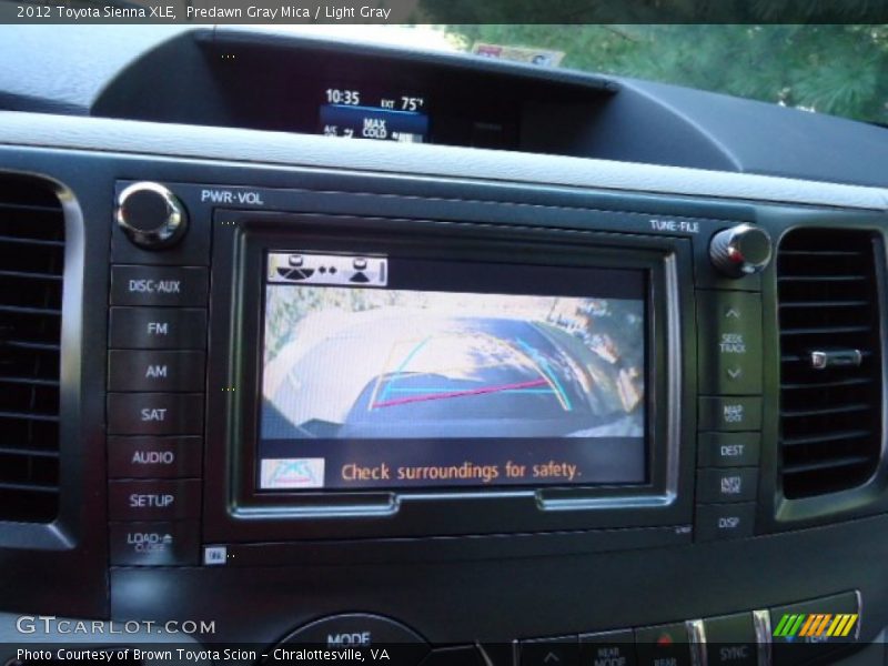 Predawn Gray Mica / Light Gray 2012 Toyota Sienna XLE