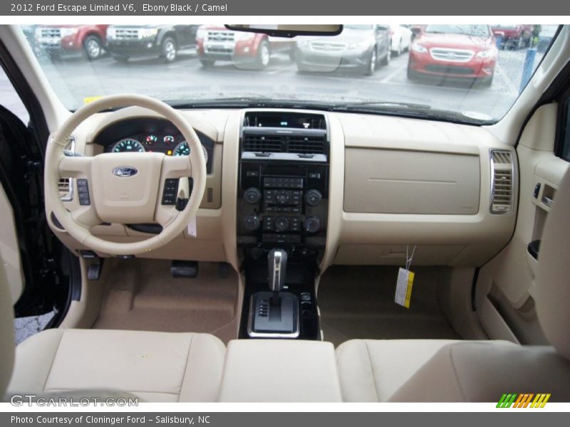 Ebony Black / Camel 2012 Ford Escape Limited V6