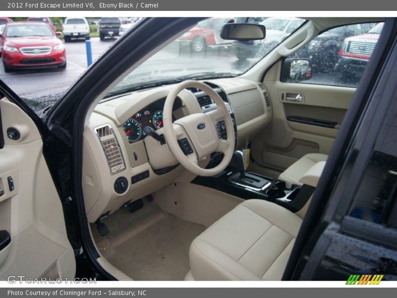 Ebony Black / Camel 2012 Ford Escape Limited V6