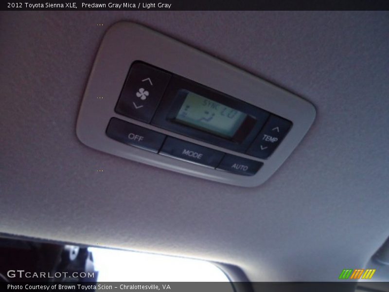 Predawn Gray Mica / Light Gray 2012 Toyota Sienna XLE