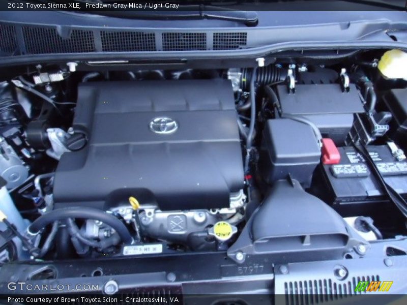 Predawn Gray Mica / Light Gray 2012 Toyota Sienna XLE