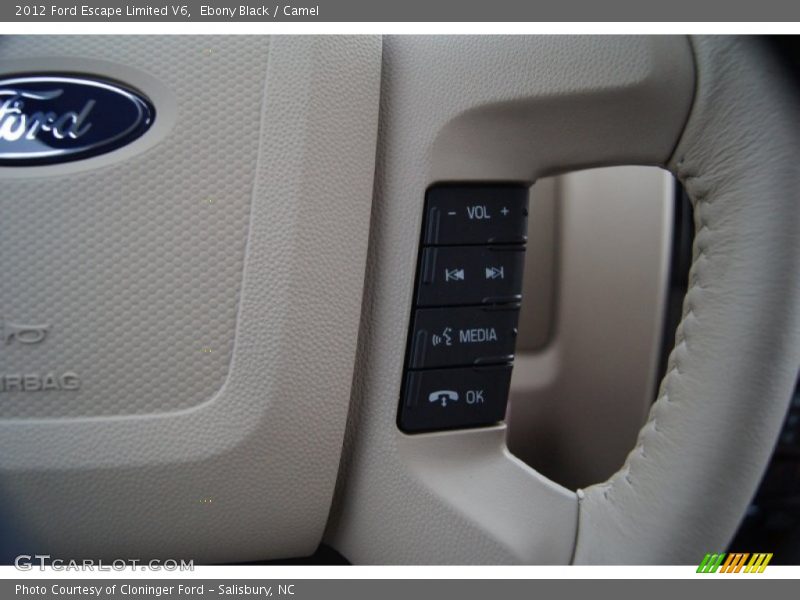 Ebony Black / Camel 2012 Ford Escape Limited V6