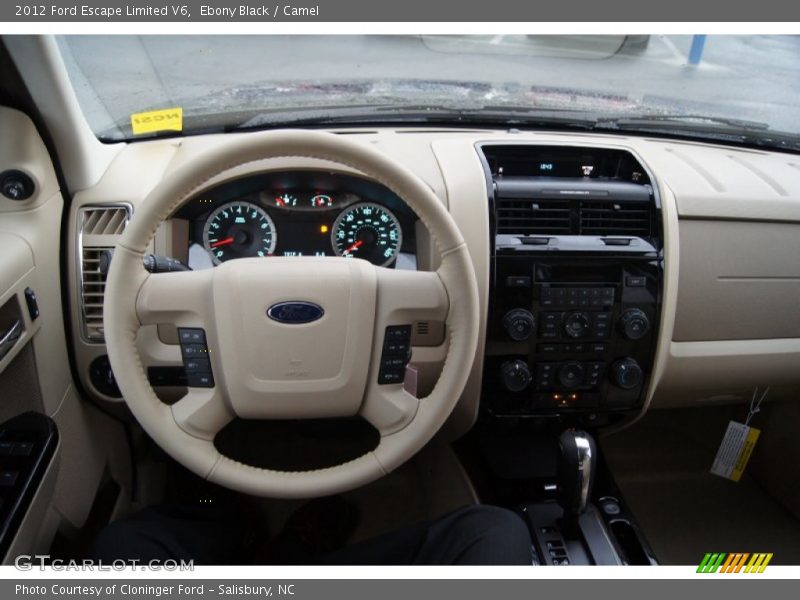 Ebony Black / Camel 2012 Ford Escape Limited V6