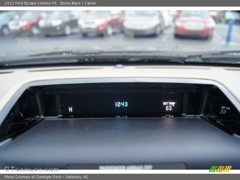 Ebony Black / Camel 2012 Ford Escape Limited V6