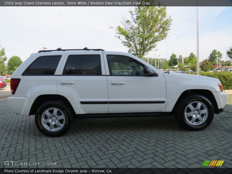 Stone White / Medium Slate Gray/Dark Slate Gray 2009 Jeep Grand Cherokee Laredo