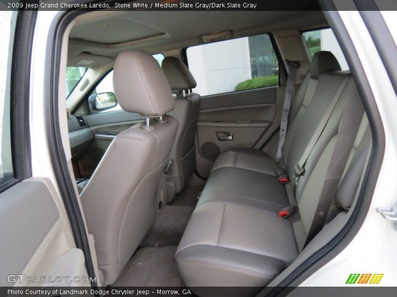 Stone White / Medium Slate Gray/Dark Slate Gray 2009 Jeep Grand Cherokee Laredo