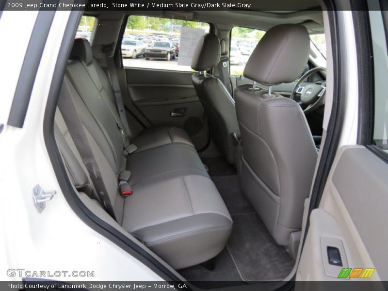 Stone White / Medium Slate Gray/Dark Slate Gray 2009 Jeep Grand Cherokee Laredo