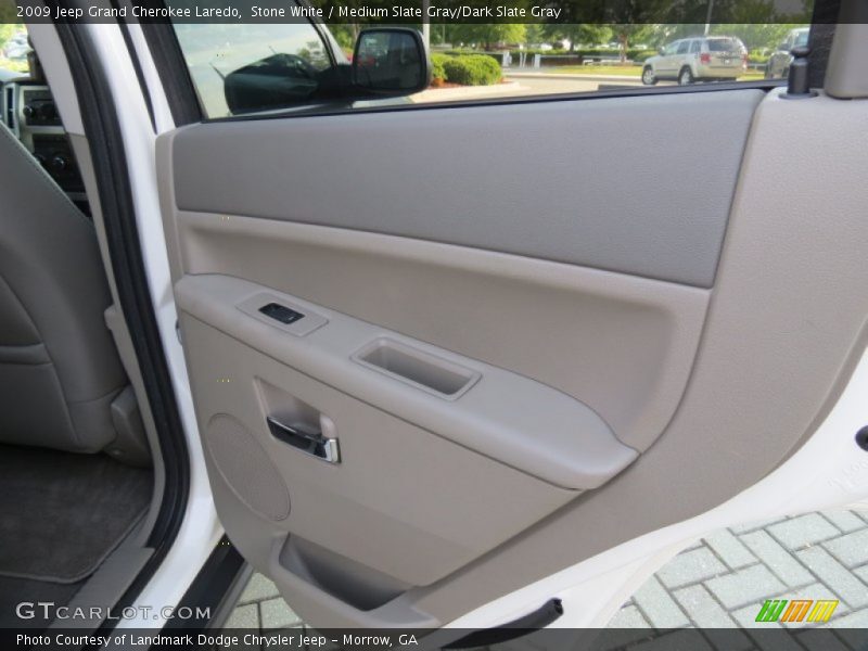 Stone White / Medium Slate Gray/Dark Slate Gray 2009 Jeep Grand Cherokee Laredo