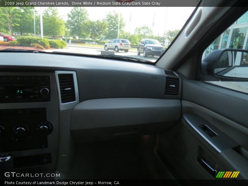 Stone White / Medium Slate Gray/Dark Slate Gray 2009 Jeep Grand Cherokee Laredo
