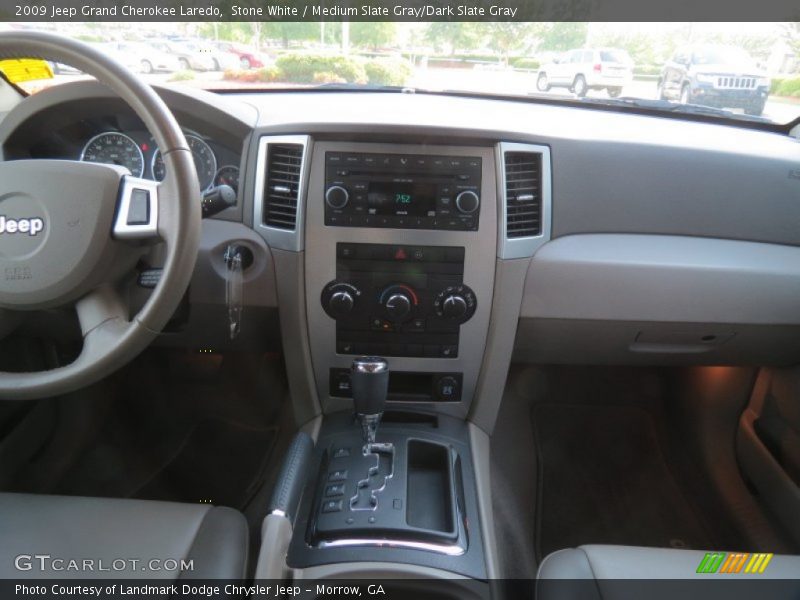 Stone White / Medium Slate Gray/Dark Slate Gray 2009 Jeep Grand Cherokee Laredo