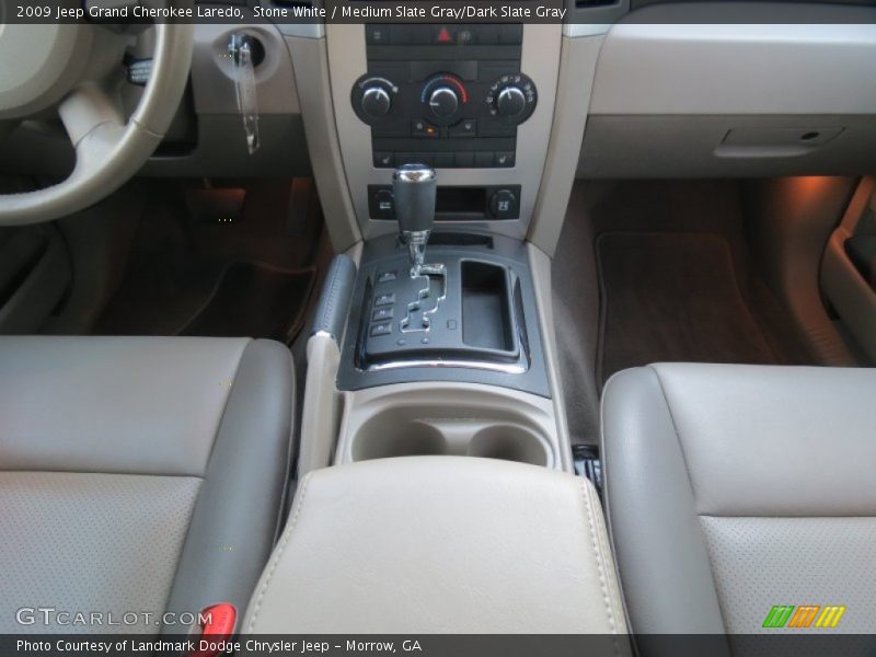 Stone White / Medium Slate Gray/Dark Slate Gray 2009 Jeep Grand Cherokee Laredo