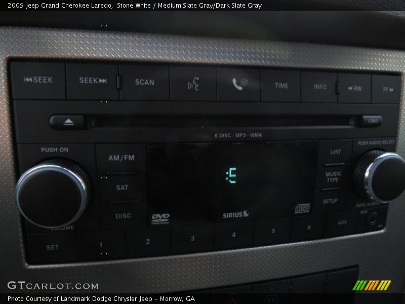 Stone White / Medium Slate Gray/Dark Slate Gray 2009 Jeep Grand Cherokee Laredo