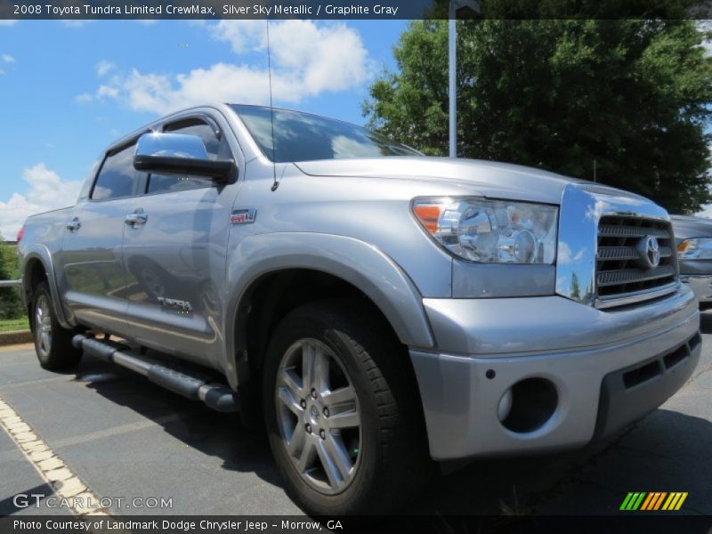 Silver Sky Metallic / Graphite Gray 2008 Toyota Tundra Limited CrewMax