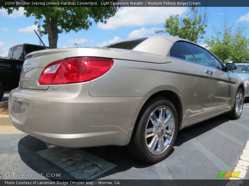 Light Sandstone Metallic / Medium Pebble Beige/Cream 2009 Chrysler Sebring Limited Hardtop Convertible