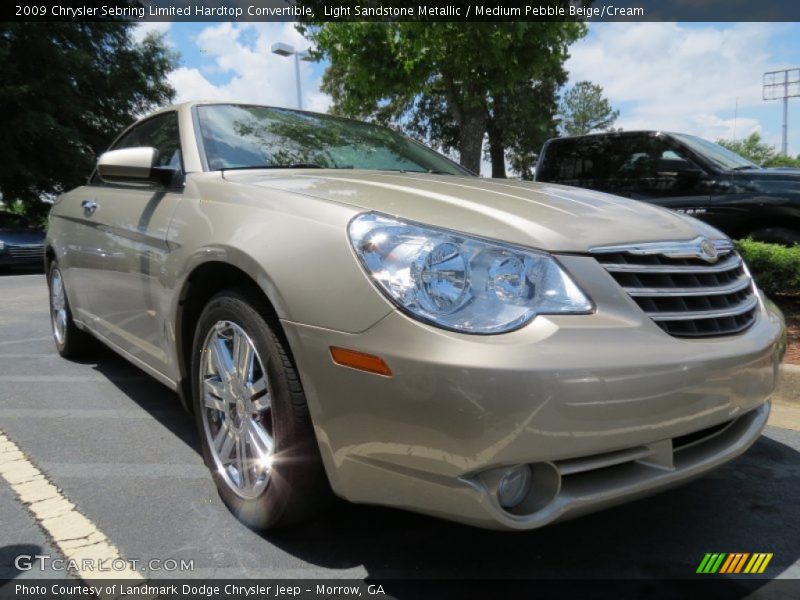 Light Sandstone Metallic / Medium Pebble Beige/Cream 2009 Chrysler Sebring Limited Hardtop Convertible