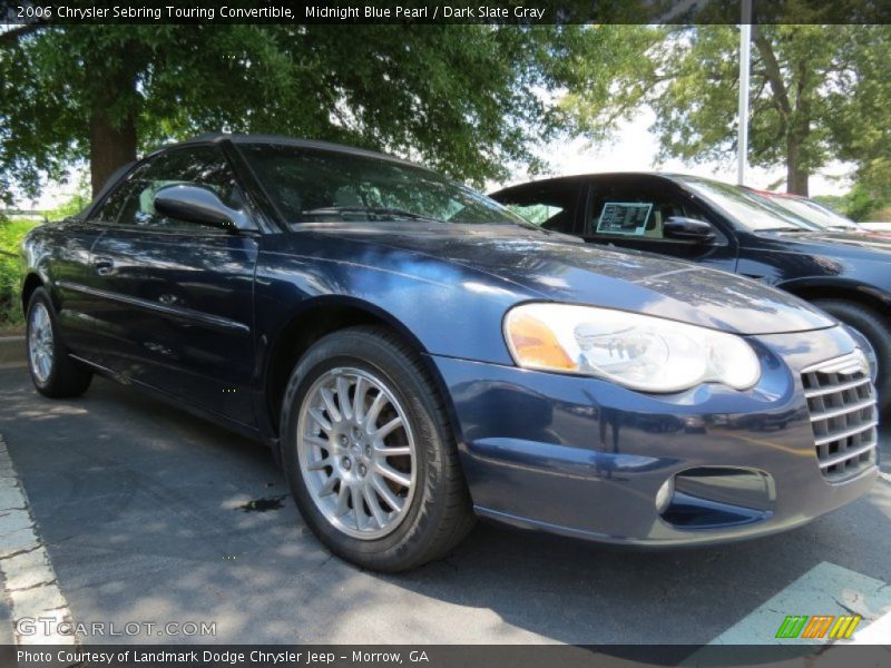 Midnight Blue Pearl / Dark Slate Gray 2006 Chrysler Sebring Touring Convertible