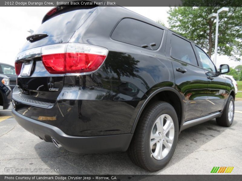 Brilliant Black Crystal Pearl / Black 2012 Dodge Durango Crew