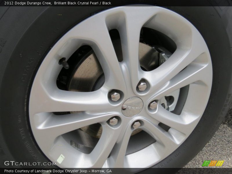Brilliant Black Crystal Pearl / Black 2012 Dodge Durango Crew