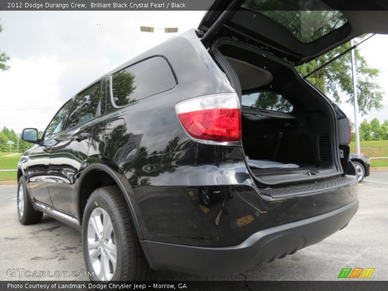 Brilliant Black Crystal Pearl / Black 2012 Dodge Durango Crew