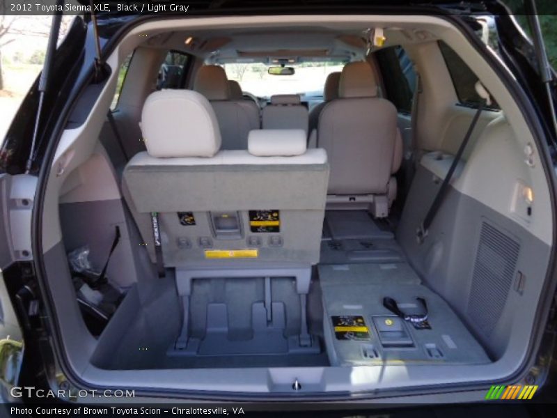 Black / Light Gray 2012 Toyota Sienna XLE