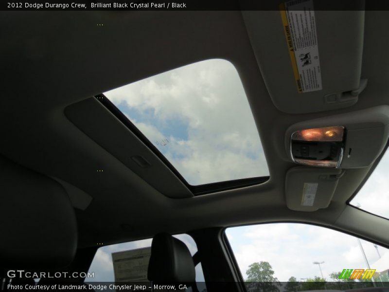 Brilliant Black Crystal Pearl / Black 2012 Dodge Durango Crew