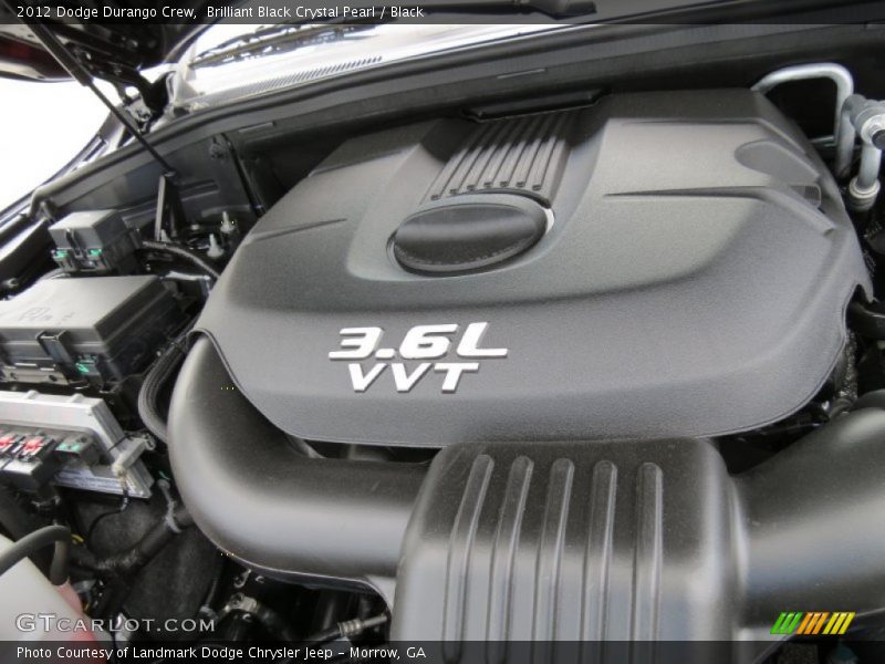 Brilliant Black Crystal Pearl / Black 2012 Dodge Durango Crew