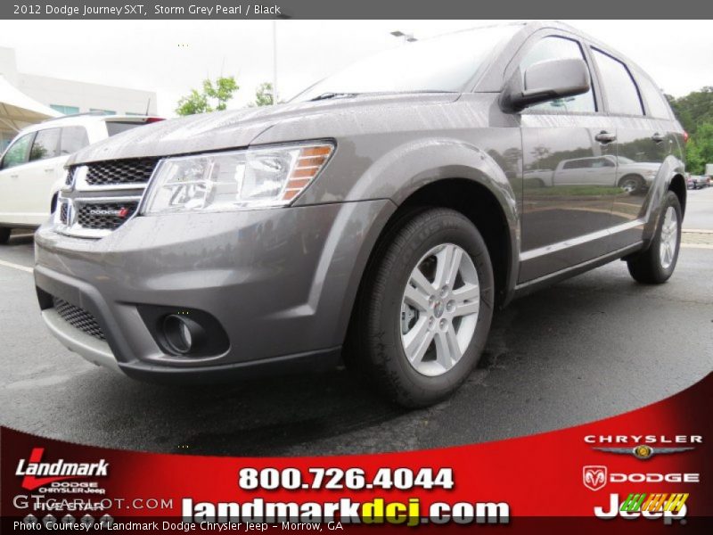 Storm Grey Pearl / Black 2012 Dodge Journey SXT