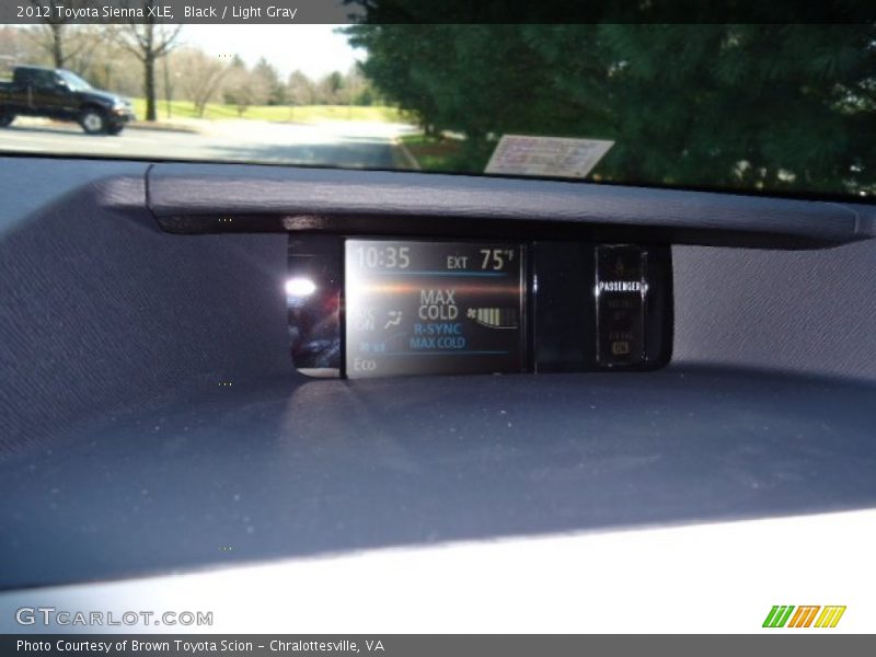 Black / Light Gray 2012 Toyota Sienna XLE