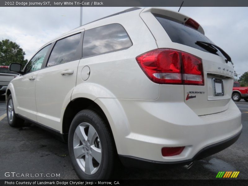 Ivory White Tri-Coat / Black 2012 Dodge Journey SXT