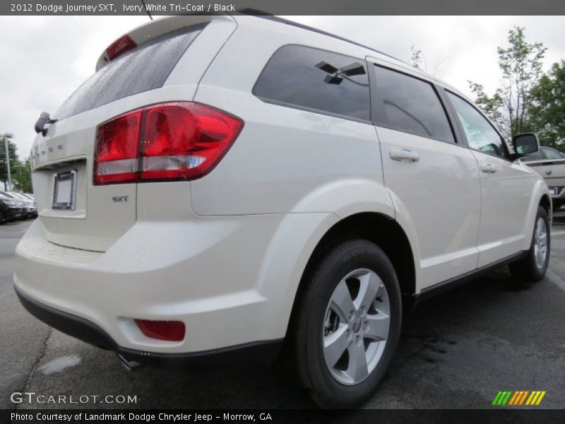 Ivory White Tri-Coat / Black 2012 Dodge Journey SXT