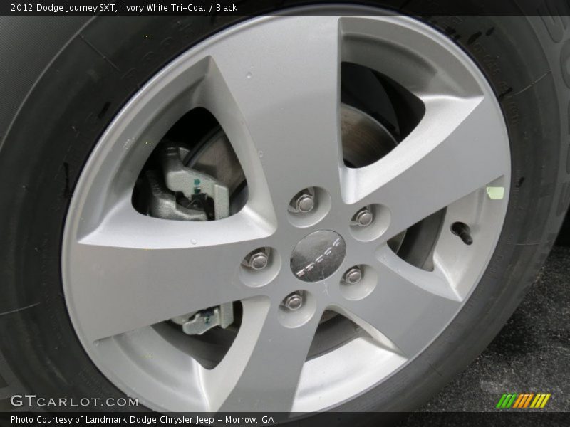 Ivory White Tri-Coat / Black 2012 Dodge Journey SXT
