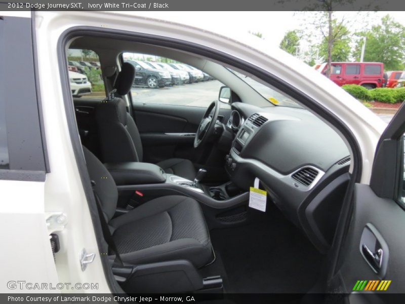 Ivory White Tri-Coat / Black 2012 Dodge Journey SXT