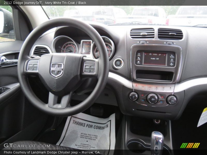 Ivory White Tri-Coat / Black 2012 Dodge Journey SXT