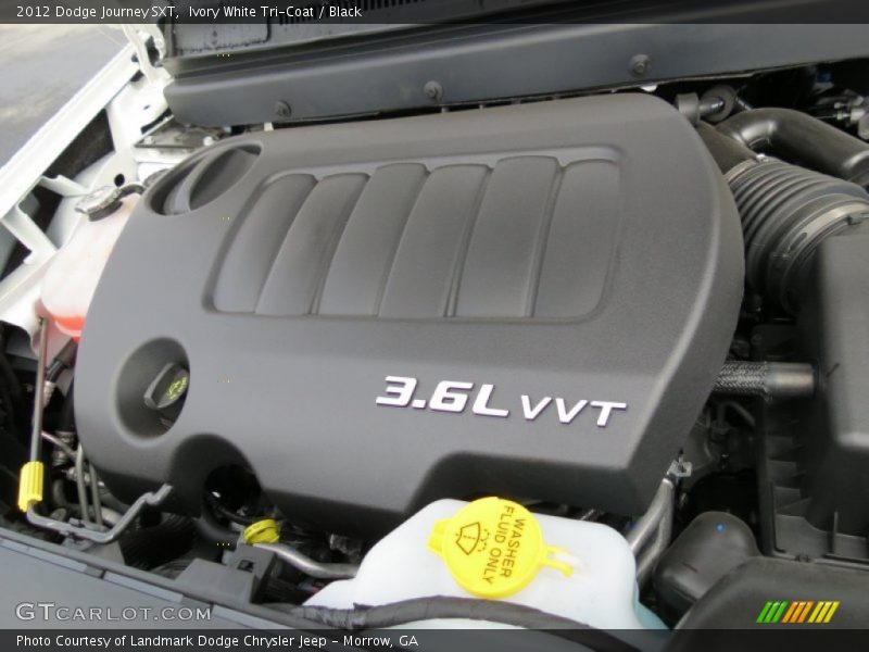 Ivory White Tri-Coat / Black 2012 Dodge Journey SXT