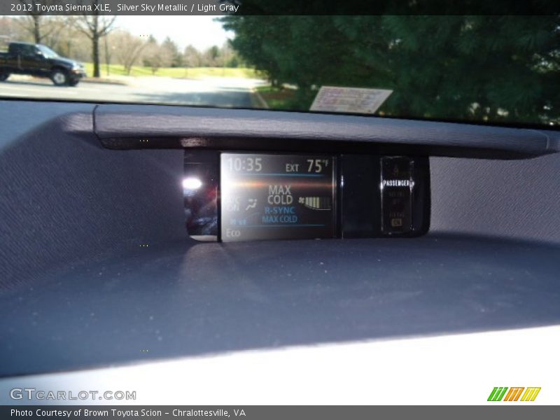 Silver Sky Metallic / Light Gray 2012 Toyota Sienna XLE