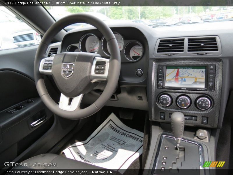 Bright Silver Metallic / Dark Slate Gray 2012 Dodge Challenger R/T