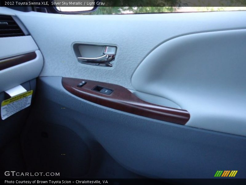 Silver Sky Metallic / Light Gray 2012 Toyota Sienna XLE