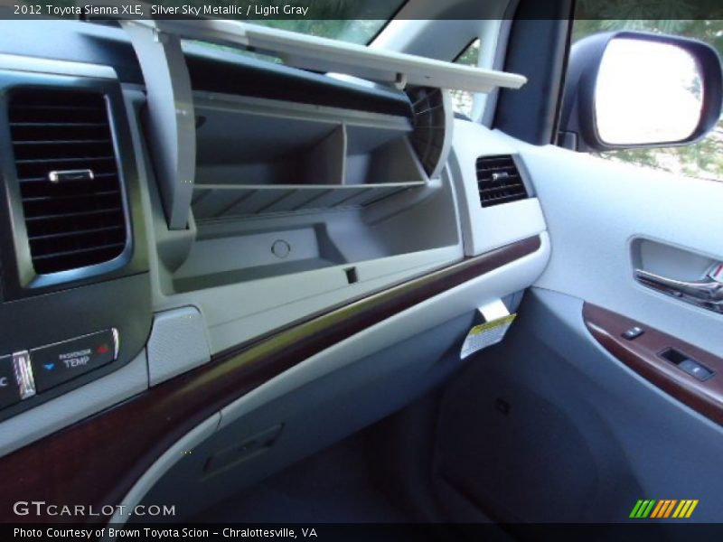 Silver Sky Metallic / Light Gray 2012 Toyota Sienna XLE