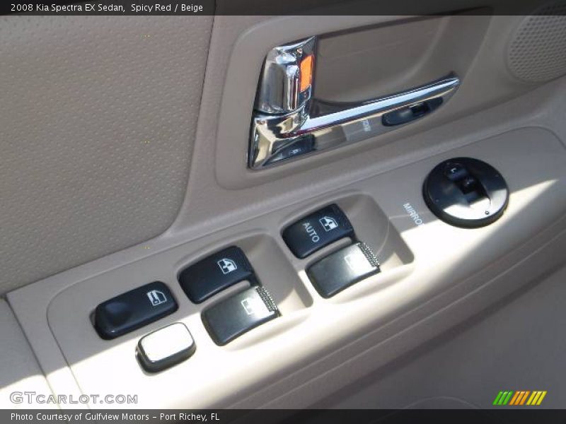 Spicy Red / Beige 2008 Kia Spectra EX Sedan