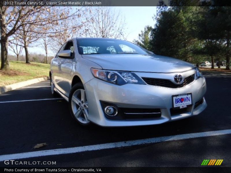 Classic Silver Metallic / Black/Ash 2012 Toyota Camry SE