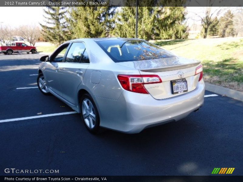 Classic Silver Metallic / Black/Ash 2012 Toyota Camry SE