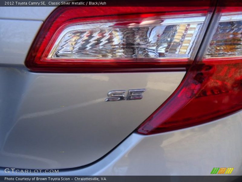 Classic Silver Metallic / Black/Ash 2012 Toyota Camry SE