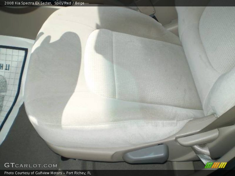 Spicy Red / Beige 2008 Kia Spectra EX Sedan