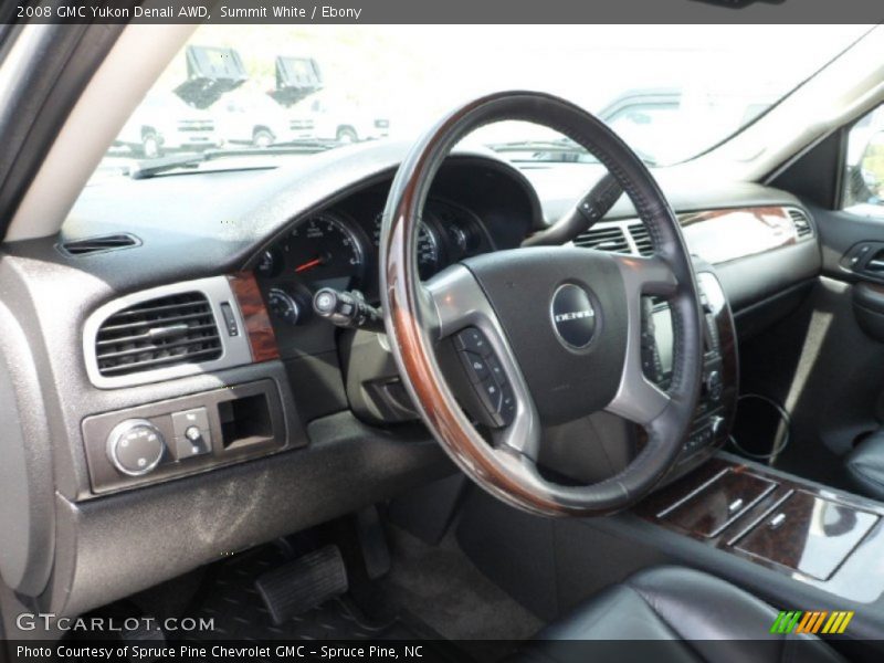 Summit White / Ebony 2008 GMC Yukon Denali AWD