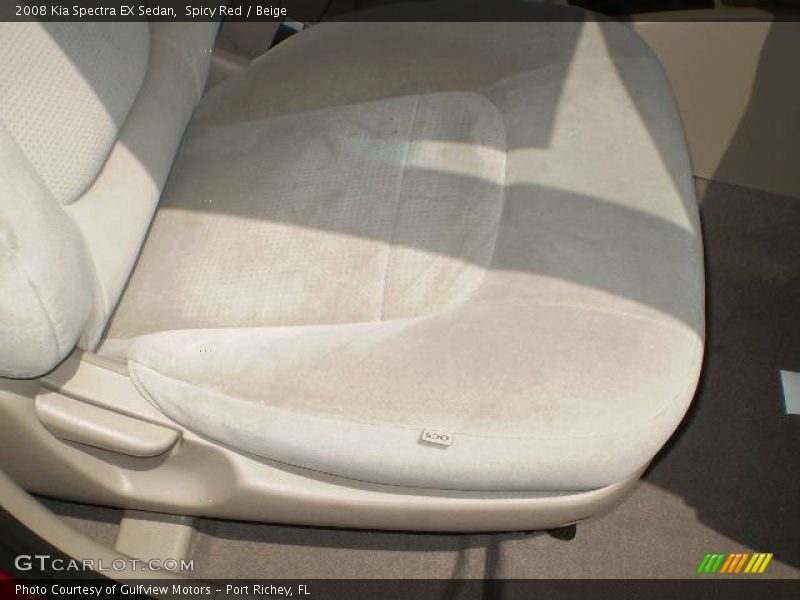 Spicy Red / Beige 2008 Kia Spectra EX Sedan