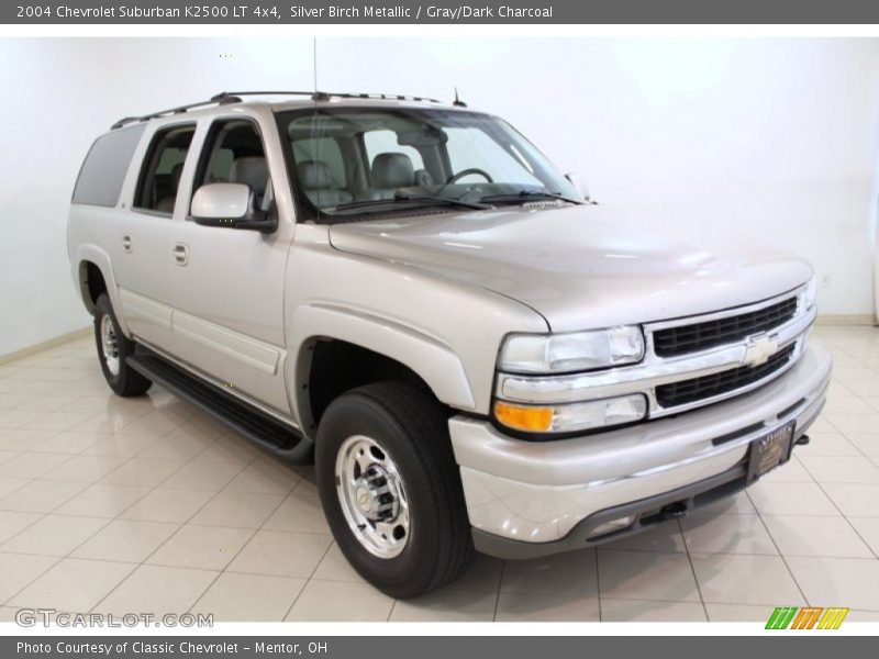 Silver Birch Metallic / Gray/Dark Charcoal 2004 Chevrolet Suburban K2500 LT 4x4