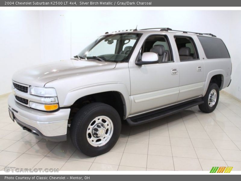 Silver Birch Metallic / Gray/Dark Charcoal 2004 Chevrolet Suburban K2500 LT 4x4