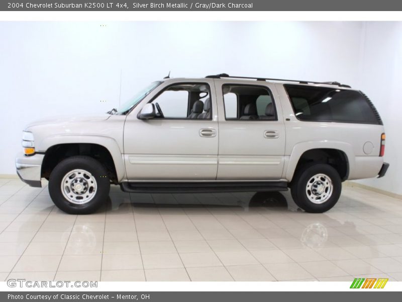 Silver Birch Metallic / Gray/Dark Charcoal 2004 Chevrolet Suburban K2500 LT 4x4